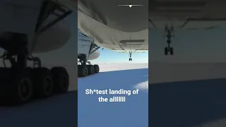 Boeing 777-200ER landing in Antarctica/ #swiss001landing