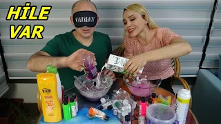 Slime Şakası Gözü Kapalı Slime Challenge Çöplük Slime Rukiye Çetinkaya