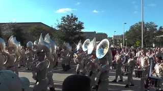 Fightin' Texas Aggie Band March-in for Alabama Game - Oct 7, 2017