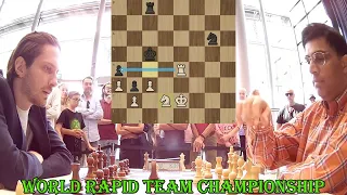 Viswanathan Anand (2751) vs Jules Moussard (2606) || World Rapid Team Championship 2023 - R2