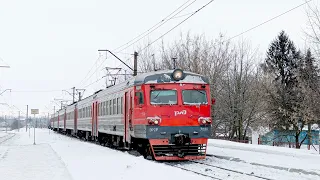 Электропоезд ЭР2Р-7080 маршрутом Пичкиряево - Сасово - Рязань - 1.