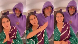 Sara Ali Khan FUNNY Video With Akshay Kumar On Flight For Atrangi Re Movie Promotions