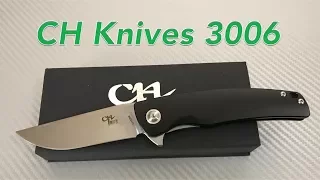 CH 3006 linerlock knife 154CM steel blade and aluminum scales  great value under $60 !