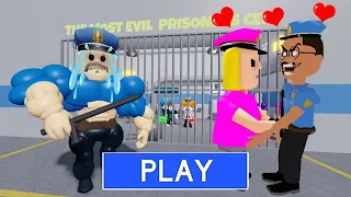 LOVE STORY | MUSCLE BARRY PRISON RUN! OBBY Full Gameplay #roblox