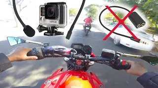 Qual MELHOR microfone usar na GoPro? Teste de ÁUDIO MOTOVLOG na XJ6