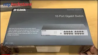 Unboxing of D-Link 16 Port Gigabit Unmanaged Desktop Switch DGS-1016D | www.ntptechstore.com