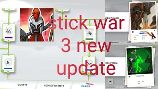 stick war 3 new update new cards.