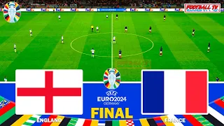 ENGLAND vs FRANCE - UEFA EURO 2024 FINAL | FULL MATCH ALL GOALS | PES GAMEPLAY PC