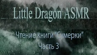 АСМР Чтение книги Сумерки часть 3 | ASMR reading The Twilight Saga | rain sounds |Little Dragon ASMR