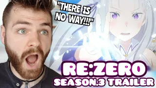 First Time REACTING to RE:ZERO SEASON 3 *NEW* ANNOUNCEMENT TRAILER | REACTION