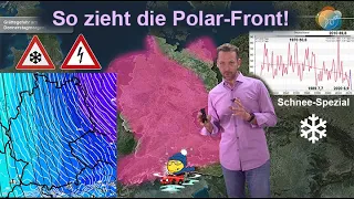 So zieht die Polar-Front! Glätte, Verwehungen & Wind am Donnerstag! Grober Trend bis Ende Januar.