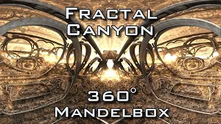 360° Fractal Canyon - Mandelbulb 3D fractal VR 4K