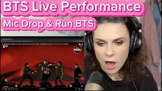 Stray Kids fan reacting to BTS Live Performance of ‘Mic Drop’ and ‘Run BTS’
