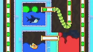 save the fish / pull the pin level android game save fish pull the pin puzzle game / mobile game