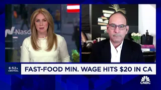 McDonald’s CA franchisee on new minimum wage: The sheer scale of the impact is just breathtaking