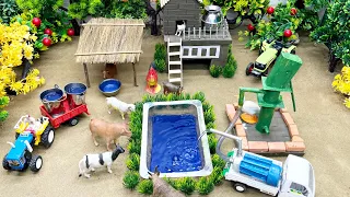 Diy how to make cow shed | house of animals | horse house- cow shed | mini water pump | woodwork #71