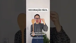 Decoração fácil com colher e bexiga!