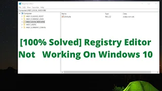 ✅How To Fix Registry Editor Not Working  On Windows 10 ||  Registry Editor Not Opening On Windows 10