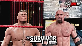 WWE Survivor Series 2016 - Goldberg vs Brock Lesnar | Epic WWE 2K17 Simulation (PS4 & XB1)