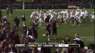 Texas Longhorns vs. Texas A&M Aggies - Justin Tucker Game Winning Field Goal