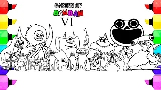 Garten Of Banban 6 New Coloring Pages / Color All New Monsters from FIRST FULL Trailer