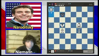 Hans Niemann Hits the Table After Naroditsky Escaped With A Draw. II CHESS RAGE.