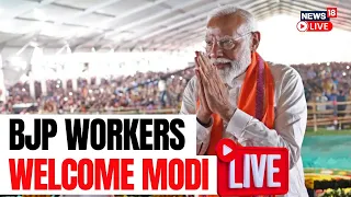 Lok Sabha Elections Results 2024 | PM Modi's Grand Entry At BJP Headquarters | PM Modi LIVE | N18ER