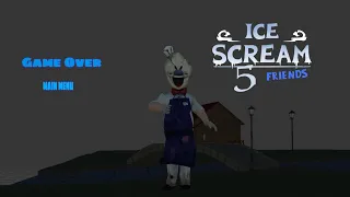 Ice Scream 5 Fanmade Game Over