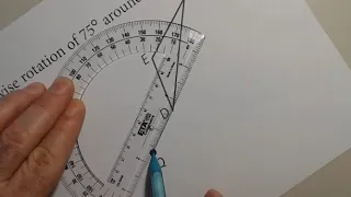 Geometry - Drawing Rotations with a Protractor