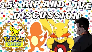 Pokemon 151 Rip and Live Discussion with @pokemon_classics @KetchumAllCollectibles @_retrospecs