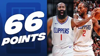 Kawhi Leonard & James Harden GO CRAZY In Crunch Time - 66 PTS COMBINED | February 5, 2024