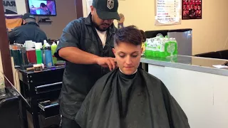 Danni LV 2: She Gets a Hard Part Short Haircut (YT Original)