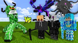 ULTRA CREEPER TITAN vs. ERRORUNRY, GASTER, ORIGIN KING, CURSED DRAGON, WITHER STORM! || MOB BATTLE!