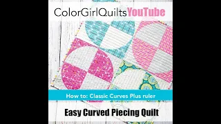 How to Sew Easy Curved Piecing Circle Quilt