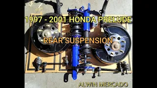 1997 - 2001 Honda Prelude Rear Suspension [Rear Knuckles, brakes, ball joint, calipers, coilovers]