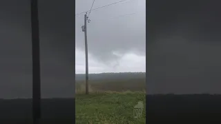 October 11th, 2021 North of Henry Illinois - Weak, scuddy tornado in a field