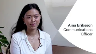 Meet Aina Eriksson, Communications Officer