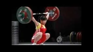Kazakhstan's Maiya Maneza won weightlifting gold in the women's 63 kilogram class