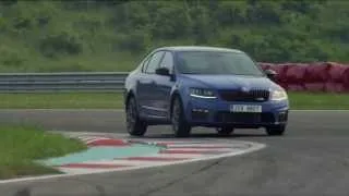 New Skoda Octavia 3 RS 2013 - track driving video