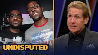 Skip Bayless reacts to being mentioned in LeBron-Durant's rap song | NBA | UNDISPUTED