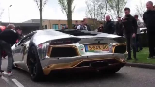 Lamborghini Aventador LP700-4 w/ Carbon Capristo exhaust LOUD REVS and BIG FLAMES!!