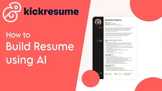 How to build resume using artificial intelligence | Kickresume