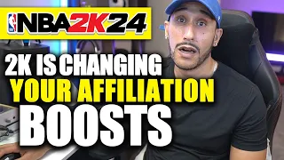 AFFILIATIONS BOOSTS CHANGE | NBA 2K24 NEWS UPDATE