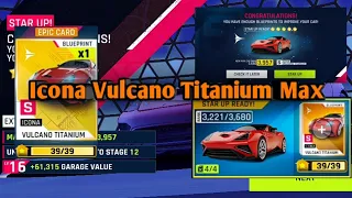 Asphalt 9 Icona Vulcano Titanium To 5 Star Optimise Gaming