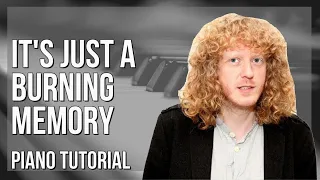 How to play It's just a burning memory by The Caretaker on Piano (Tutorial)