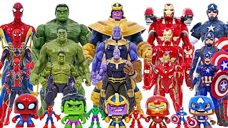 Marvel Avengers Hulk, Spider-Man, Iron-Man! Bigger and smaller 5 steps transform! | DuDuPopTOY