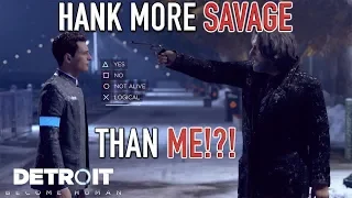 HANK MORE SAVAGE THAN ME!? ( HILARIOUS "DETROIT: BECOME HUMAN" SAVAGE GAMEPLAY #11)