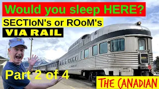 Via Rail The CANADIAN | Berths, Rooms, Roomettes, Showers and Bathrooms | Part 2 of 4