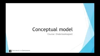 Conceptual Model - Introduction