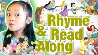 Let's Read and Do Rhyme Time | Follow Along - Disney Princess' Learn-Aloud Book | Kinder Grad Skylee